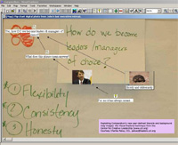 Example use of Compendium's visual mapping features