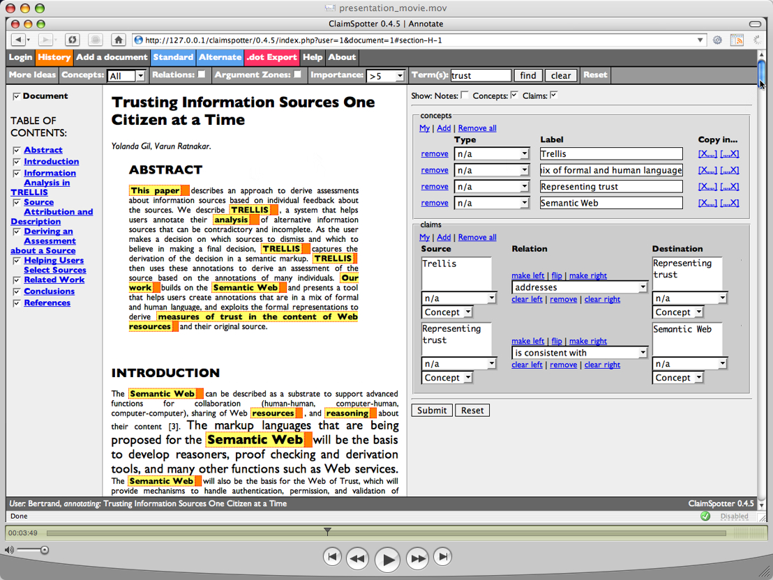 ClaimSpotter Introductory Screencast